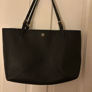 Tory Burch York Buckle Tote like new black